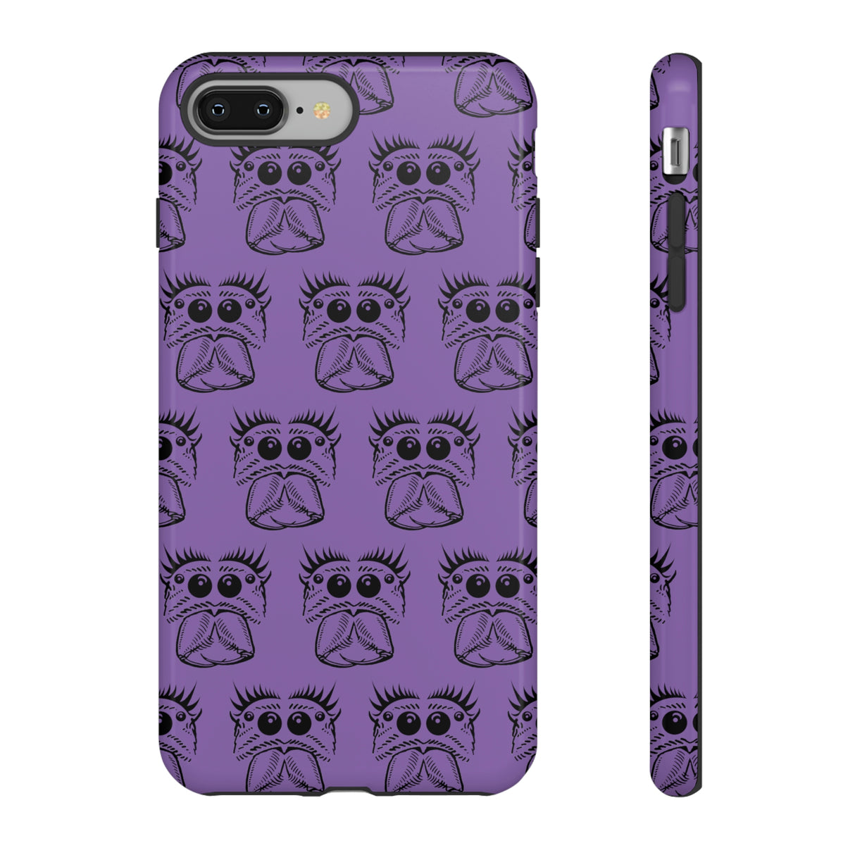 Tough Cases  Featuring BFP Jumping Spider Print on Purple